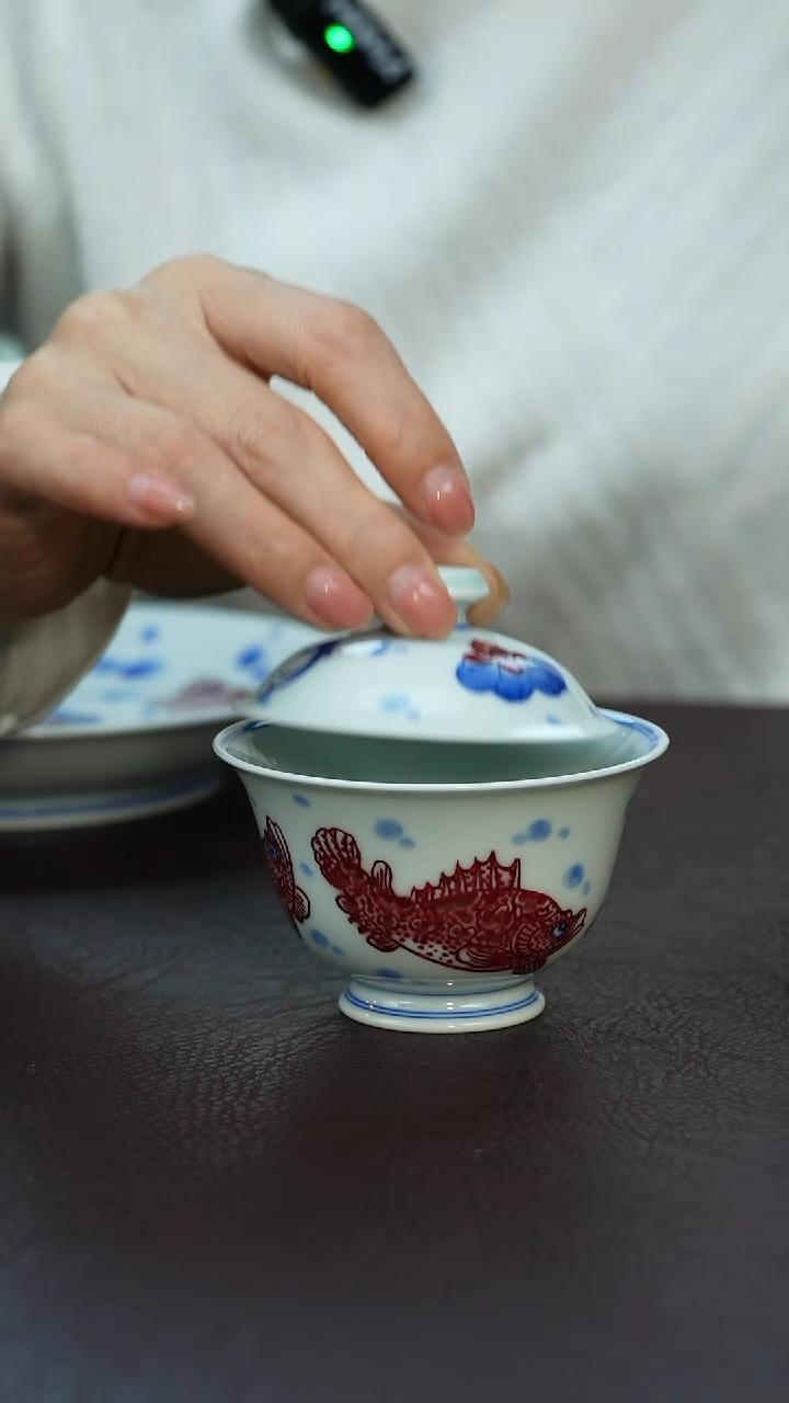 【闪购商品】永明尚玩 三鱼盖碗