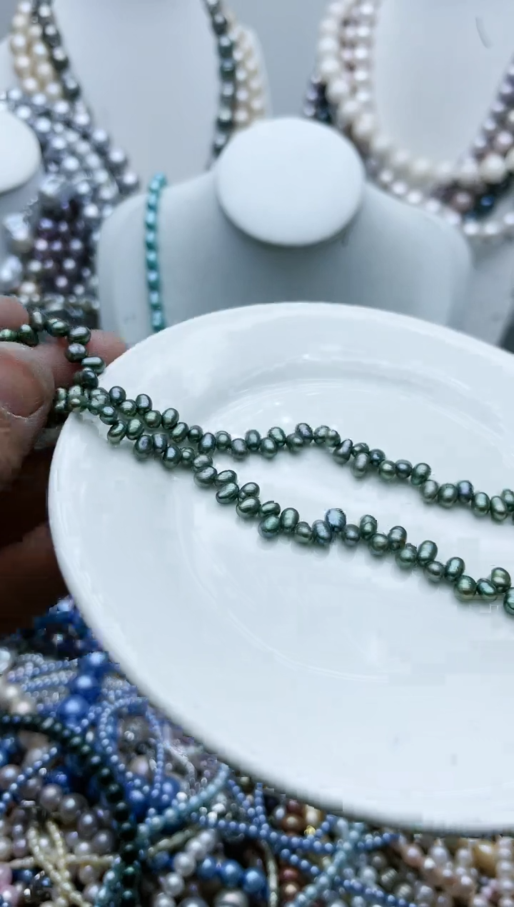 【闪购商品】淡水珍珠颈饰钛钢1