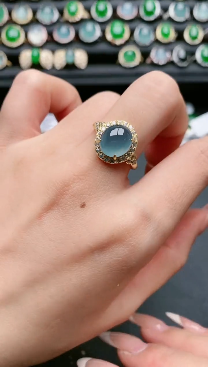 【闪购商品】翡翠戒指银S925镶嵌11111111111