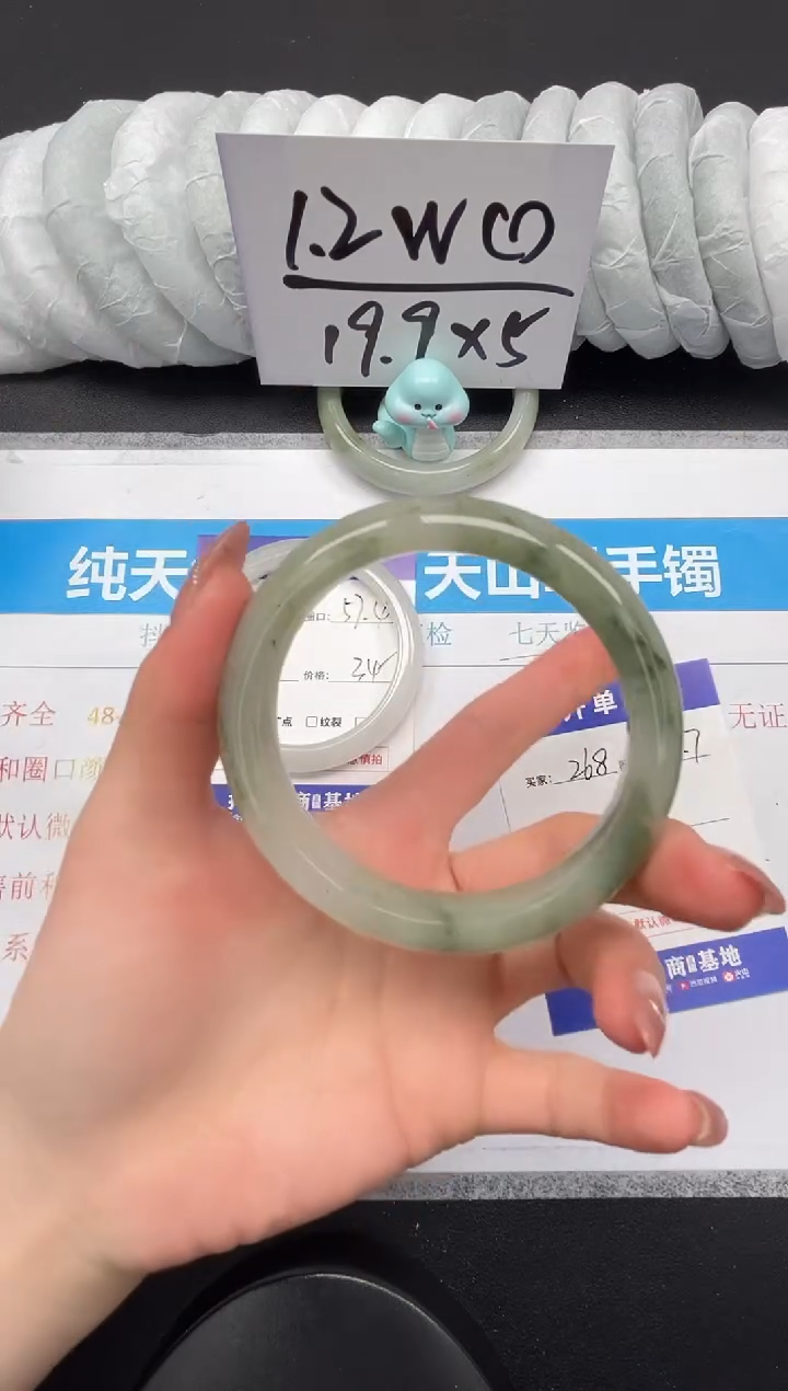 【闪购商品】石英质玉未镶嵌手镯268-62.7