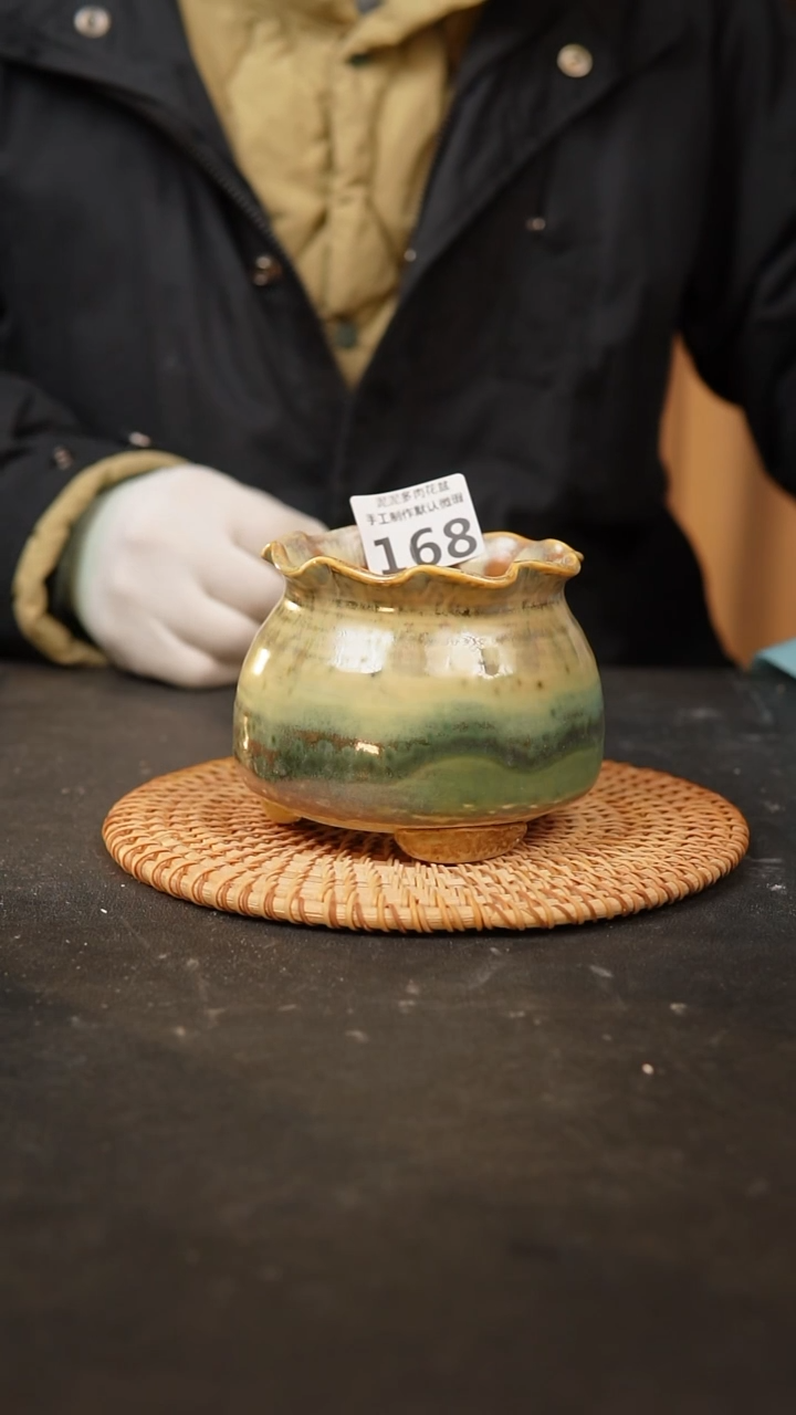 【闪购商品】瓷片168泥泥手工花盆