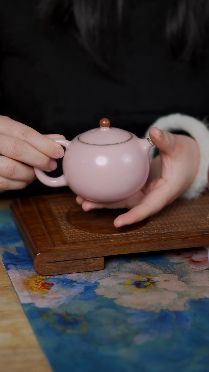 云隐造物 粉色 西施壶  