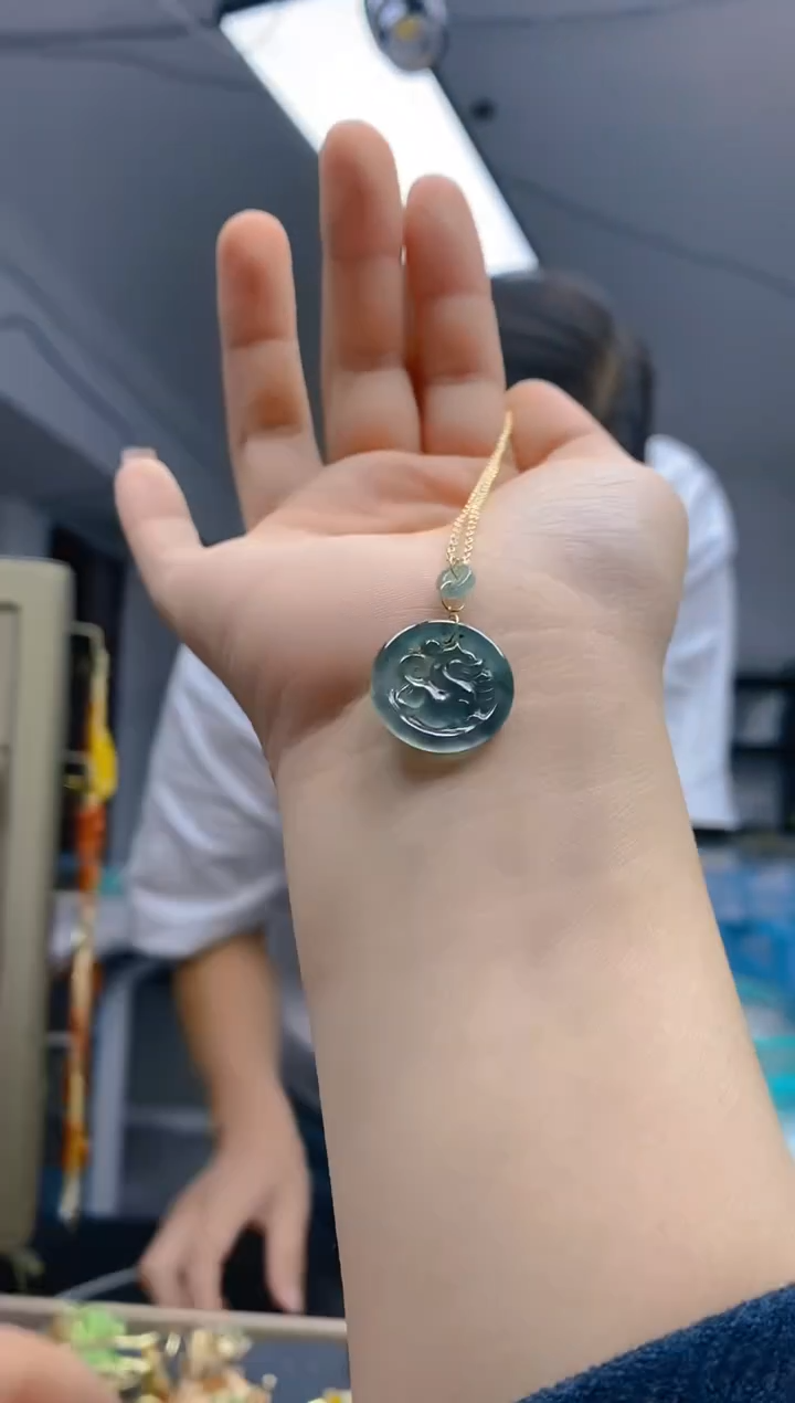 【闪购商品】翡翠耳饰合金320翡翠锁骨链