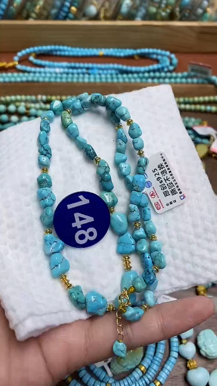 【闪购商品】绿松石项链银S925镶嵌148