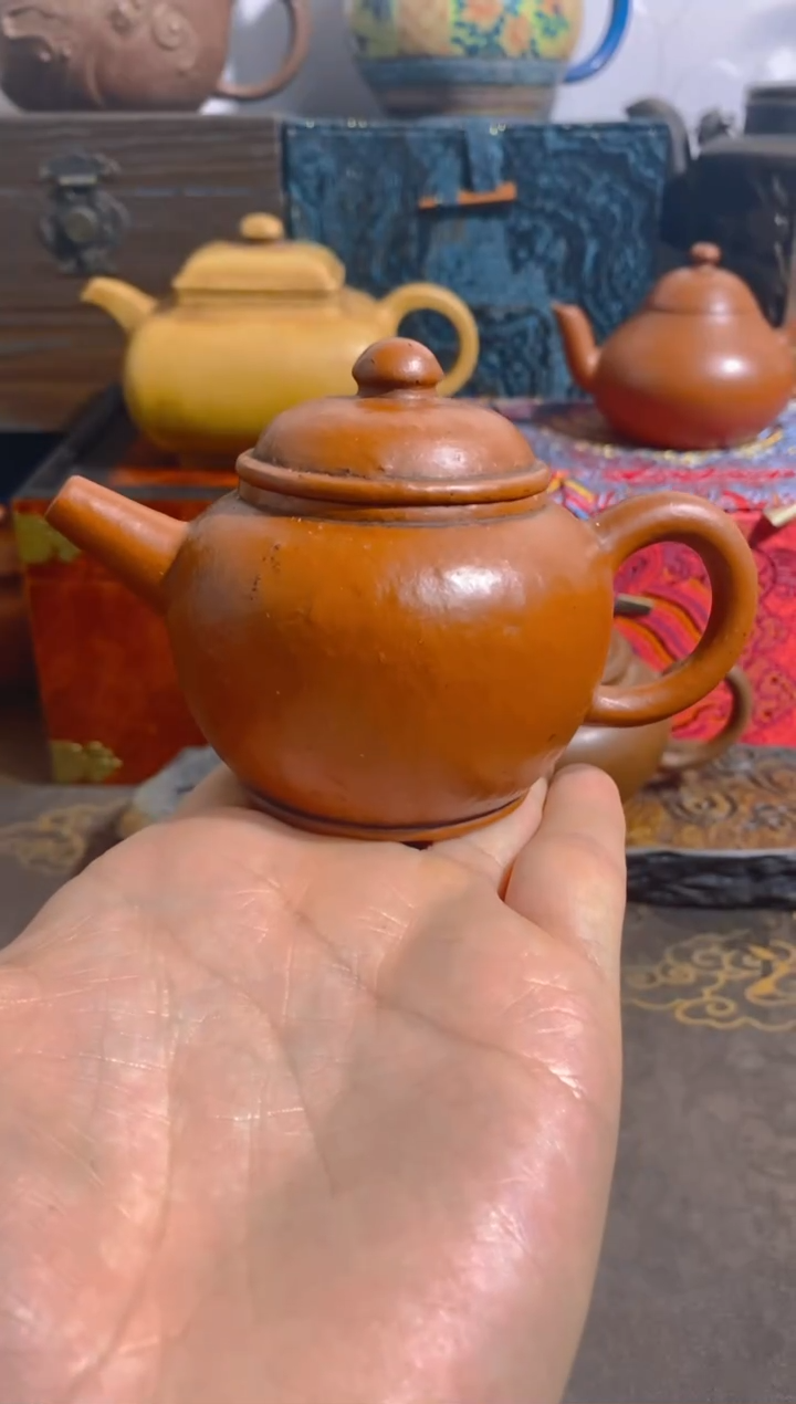 茶壶紫砂大红袍宫灯壶式全手工