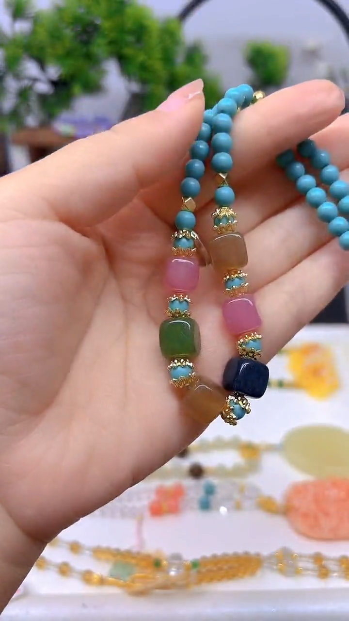 未镶嵌颈饰碧玺DIY款X464