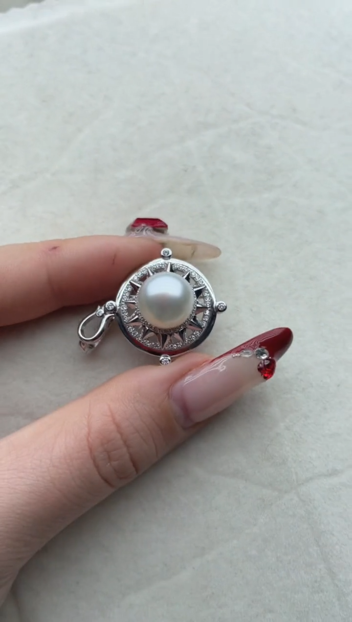 【闪购商品】海水珍珠吊坠银S925镶嵌Y59