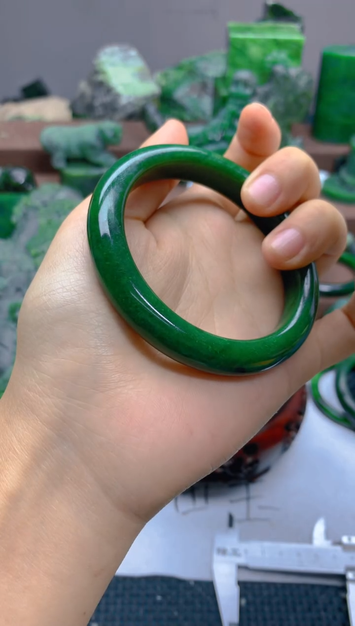 【闪购商品】和田玉（碧玉）手镯未镶嵌58至59手镯