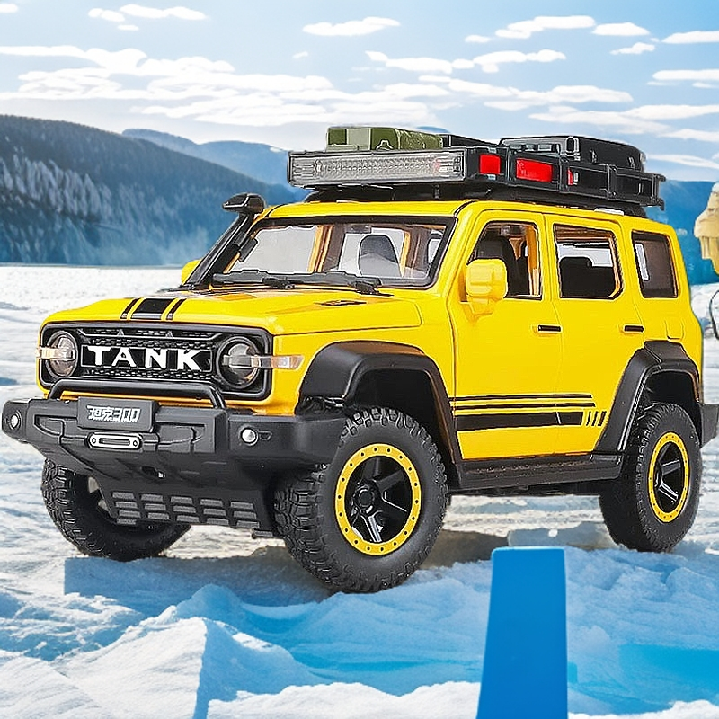 1:24大合金模型车声光避震回力轮能跑的可以当摆件收藏礼物