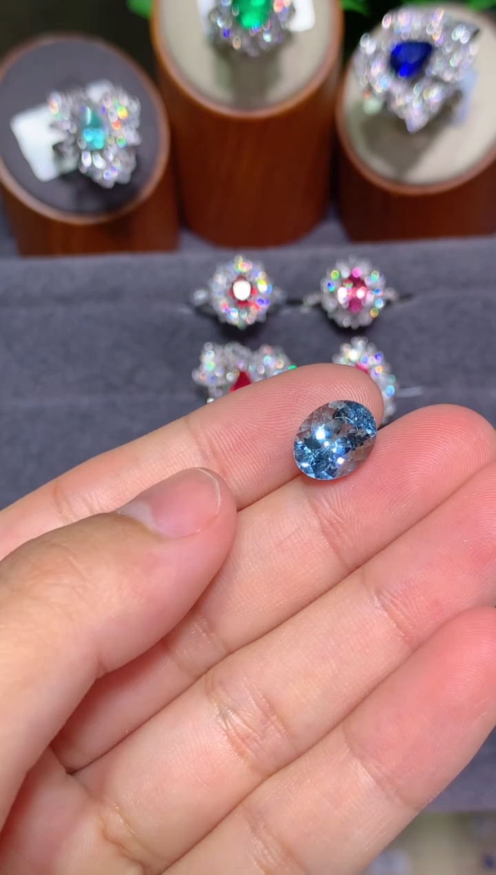 裸石海蓝宝石3.14CT