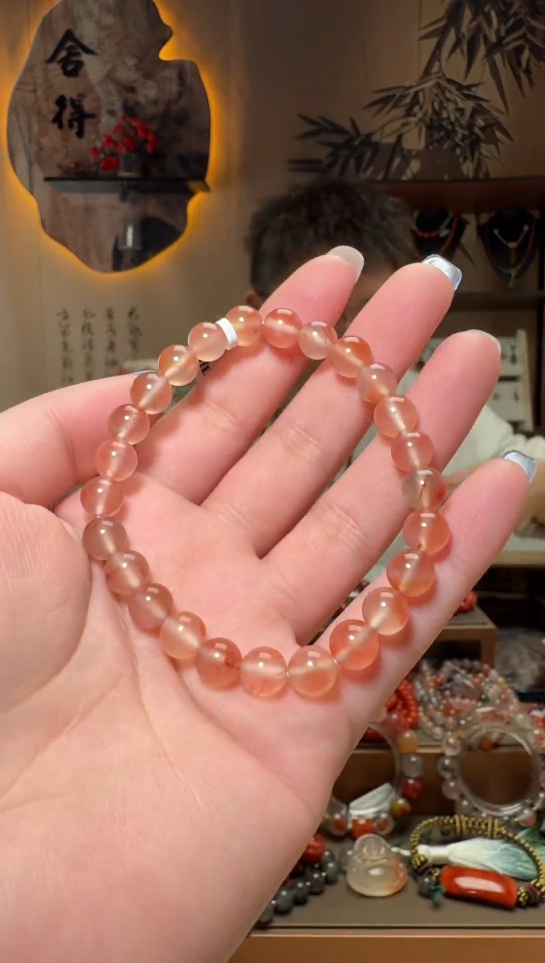 未镶嵌原矿无优化无注胶手串南红玛瑙一条7mm+