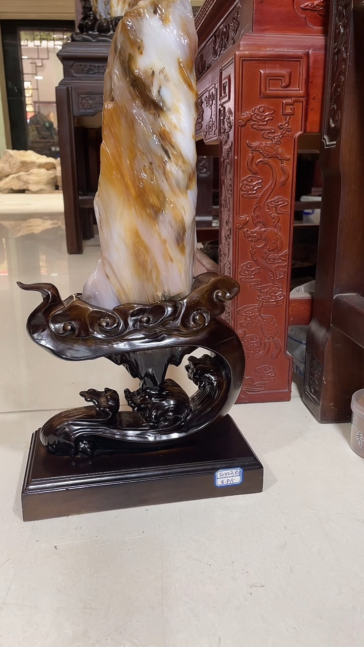 【闪购商品】硅化玉珠宝奇石未镶嵌11