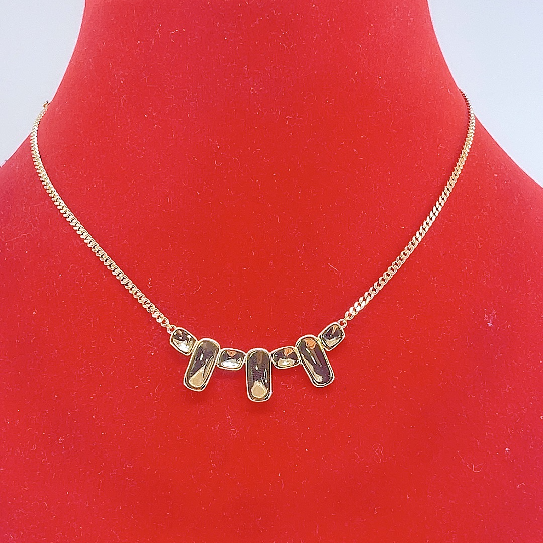 合金项链 合金项链 女款款式项链  精致镶嵌时尚款式项链020号