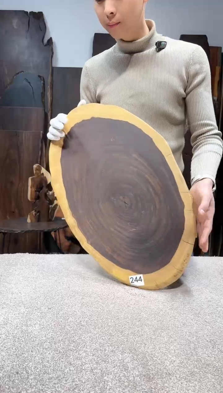 【闪购商品】风车木（黑檀木）尺寸60*37*2.2编号244