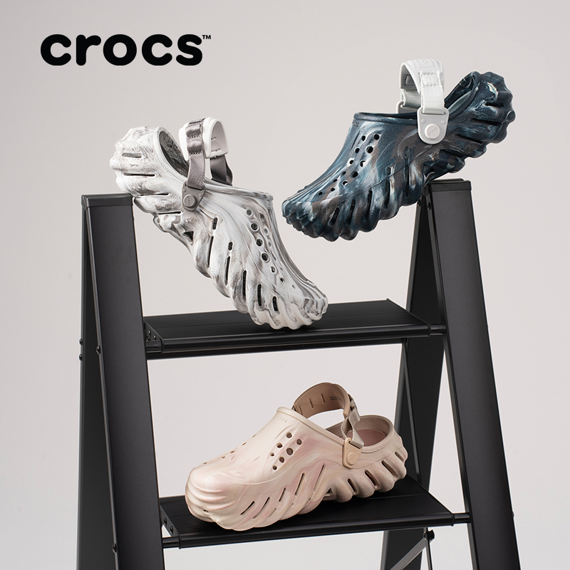 CROCS/卡骆驰【波波大理石】欧若风洞洞鞋运动凉鞋包头拖鞋|208454
