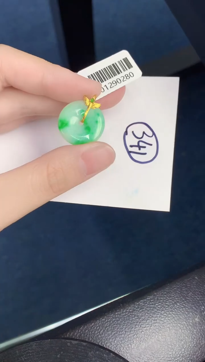 【闪购商品】翡翠颈饰18K金镶嵌000000000