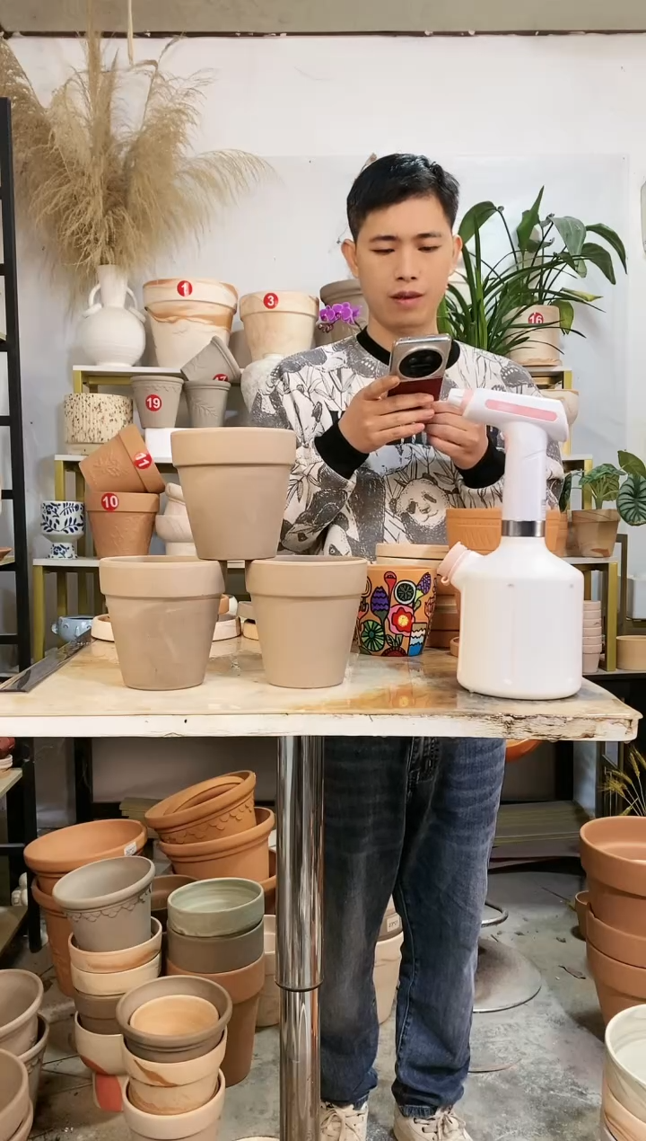 【闪购商品】红陶瑕疵无售后12.5*13灰陶 3盆无托