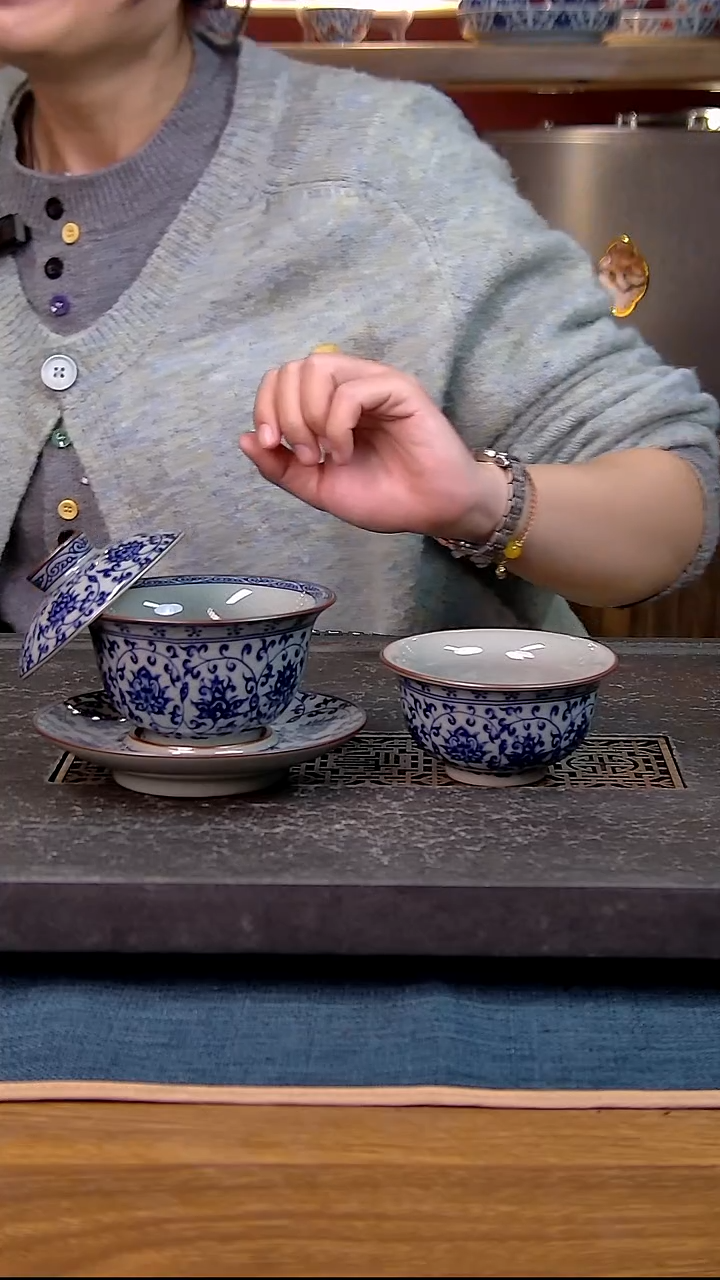 简装家用款2件套 老陶泥开片纹陶瓷茶具
