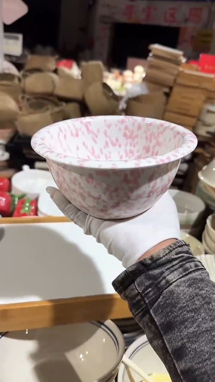 陶瓷泼墨面碗微瑕 凑满20元包邮