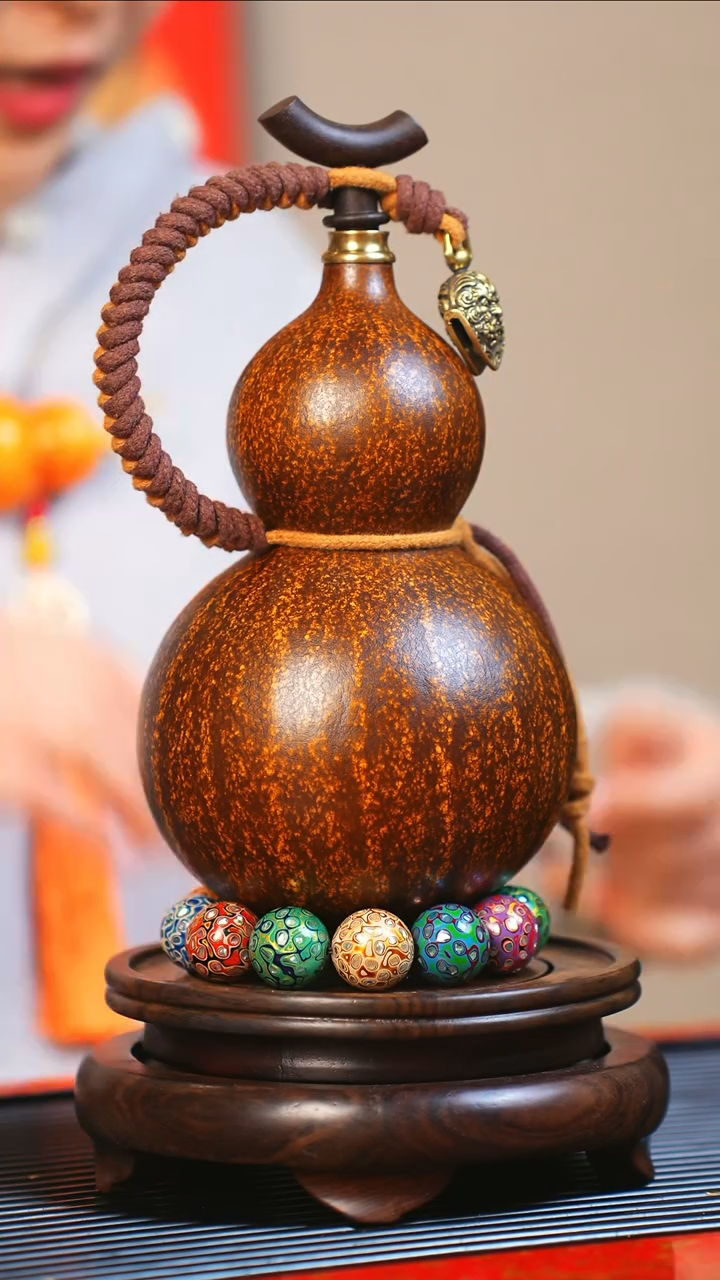 【闪购商品】JV001大师姐臻选非遗大漆酒葫芦