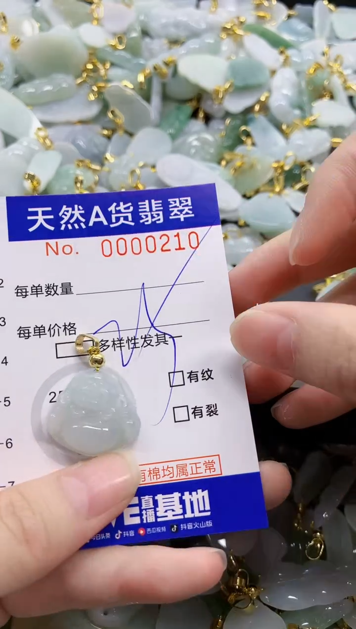 颈饰未镶嵌翡翠天然A货翡翠