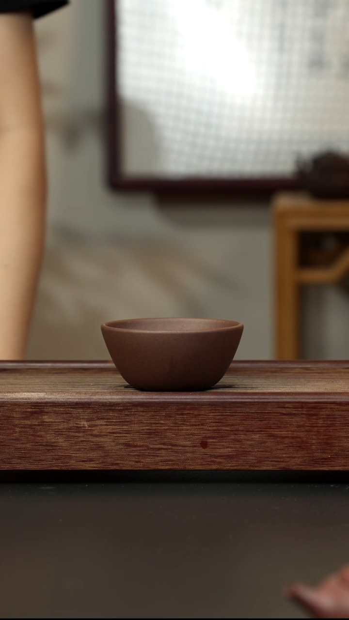 紫砂茶壶老紫泥 大碗杯