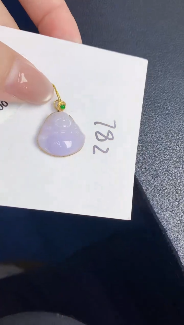 【闪购商品】翡翠18K金镶嵌颈饰0000000000