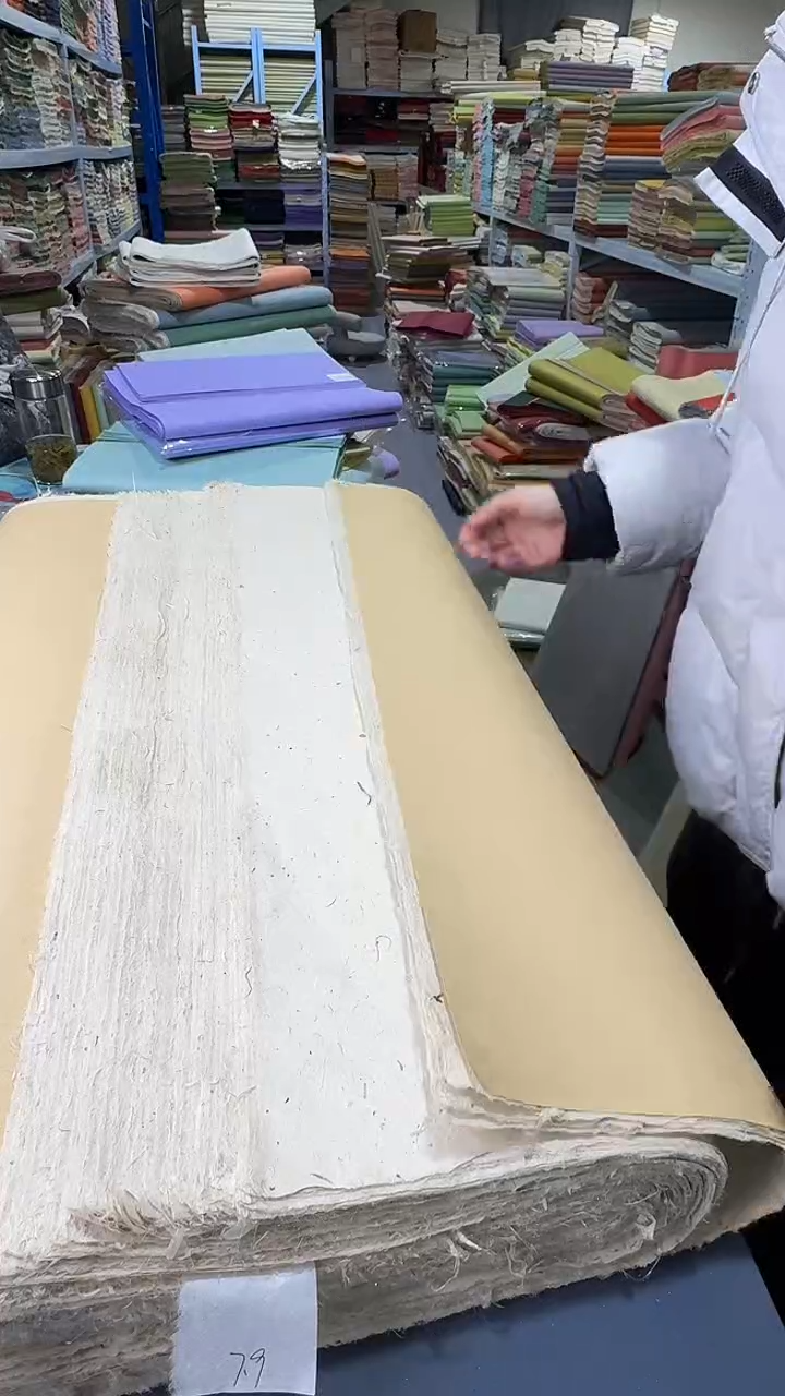 纯手工四尺整张50张二十四节气槽底皮纸拍下挑款式