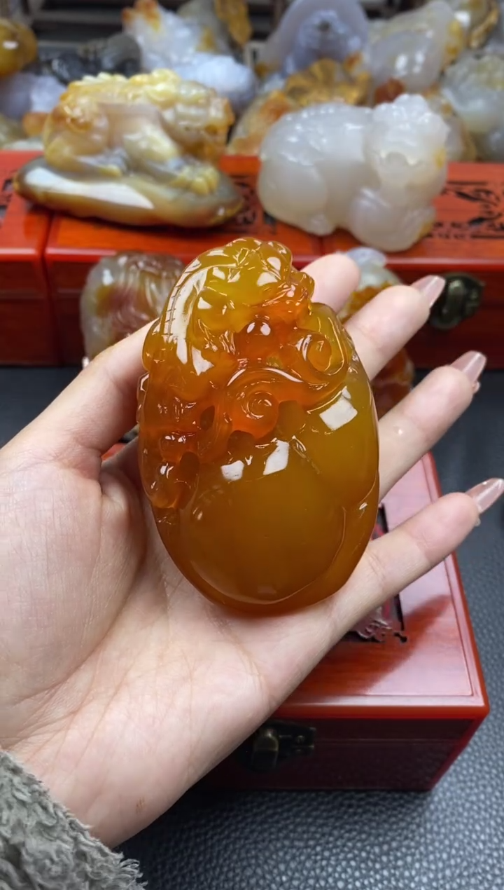 【闪购商品】玛瑙/玉髓手把未镶嵌00