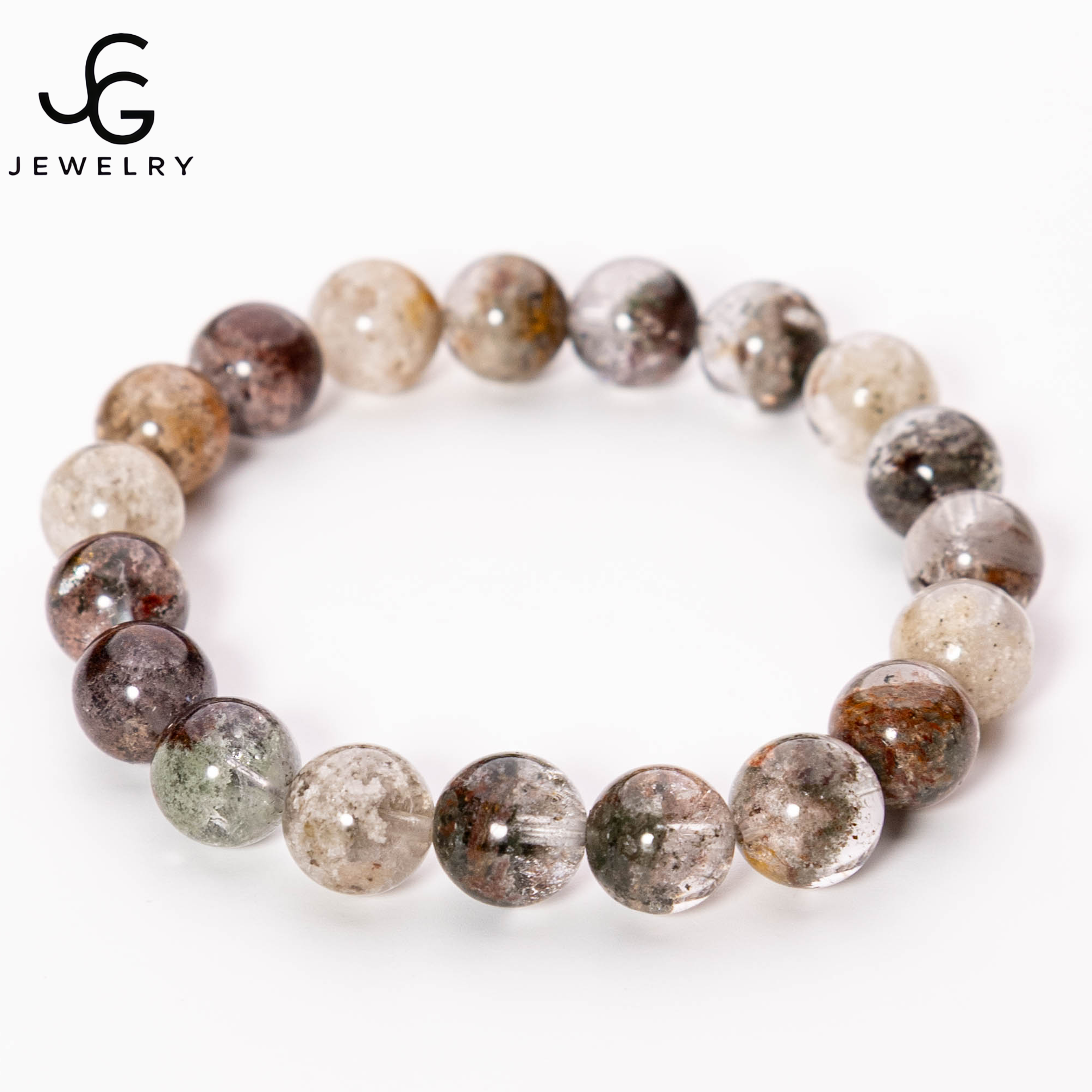 供应链设计款孤品放漏-四季幽灵水晶手串