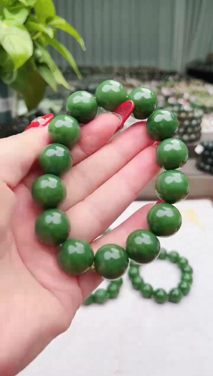 手串未镶嵌和田玉纯天然和田玉新疆玛纳斯碧16