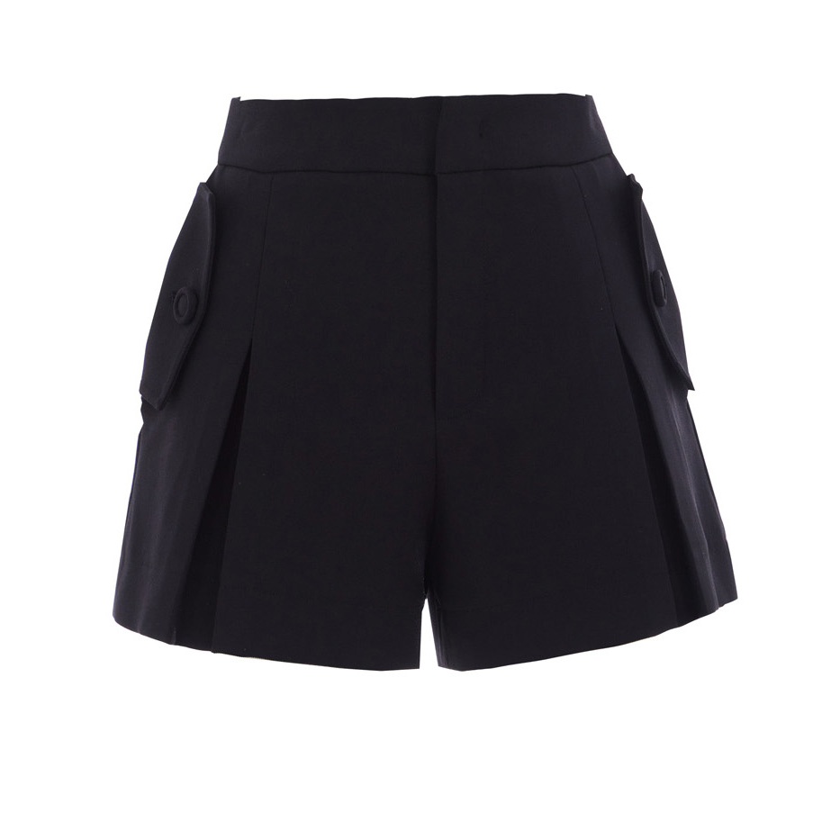 COCOON/可可尼黑色工装口袋设计短裤24112BC081351020