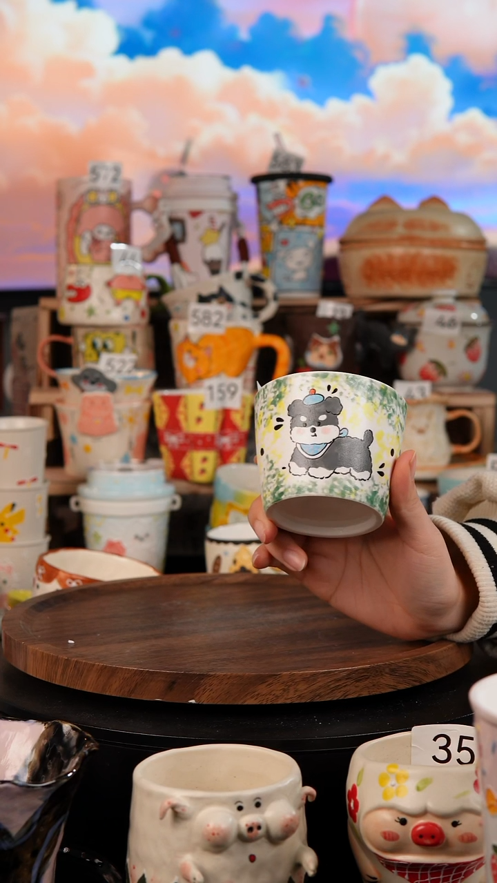 陶瓷双饮款景德镇手工陶瓷