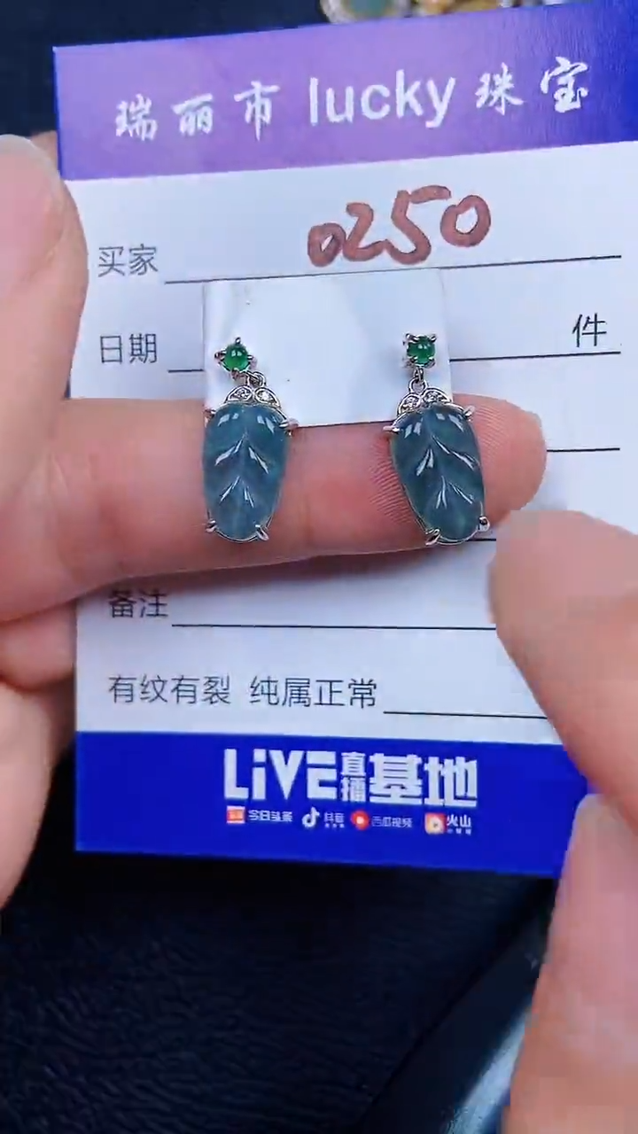 颈饰银S925镶嵌翡翠0250