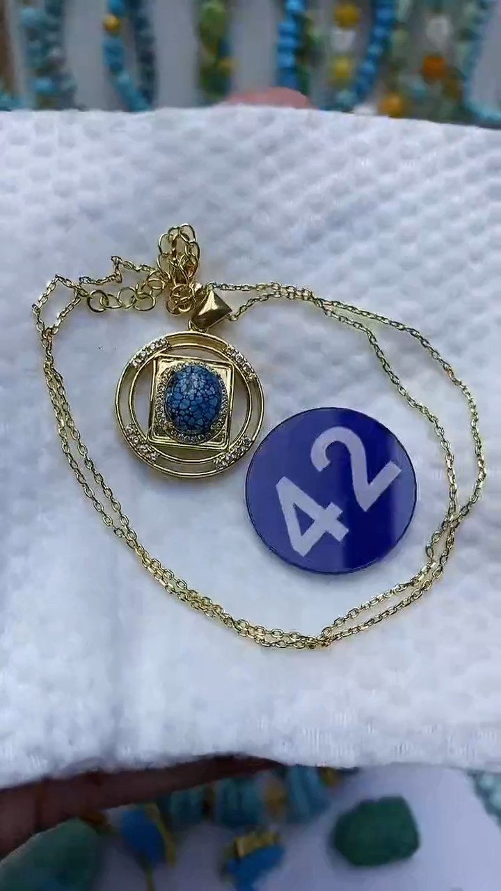 【闪购商品】绿松石项链合金42项链