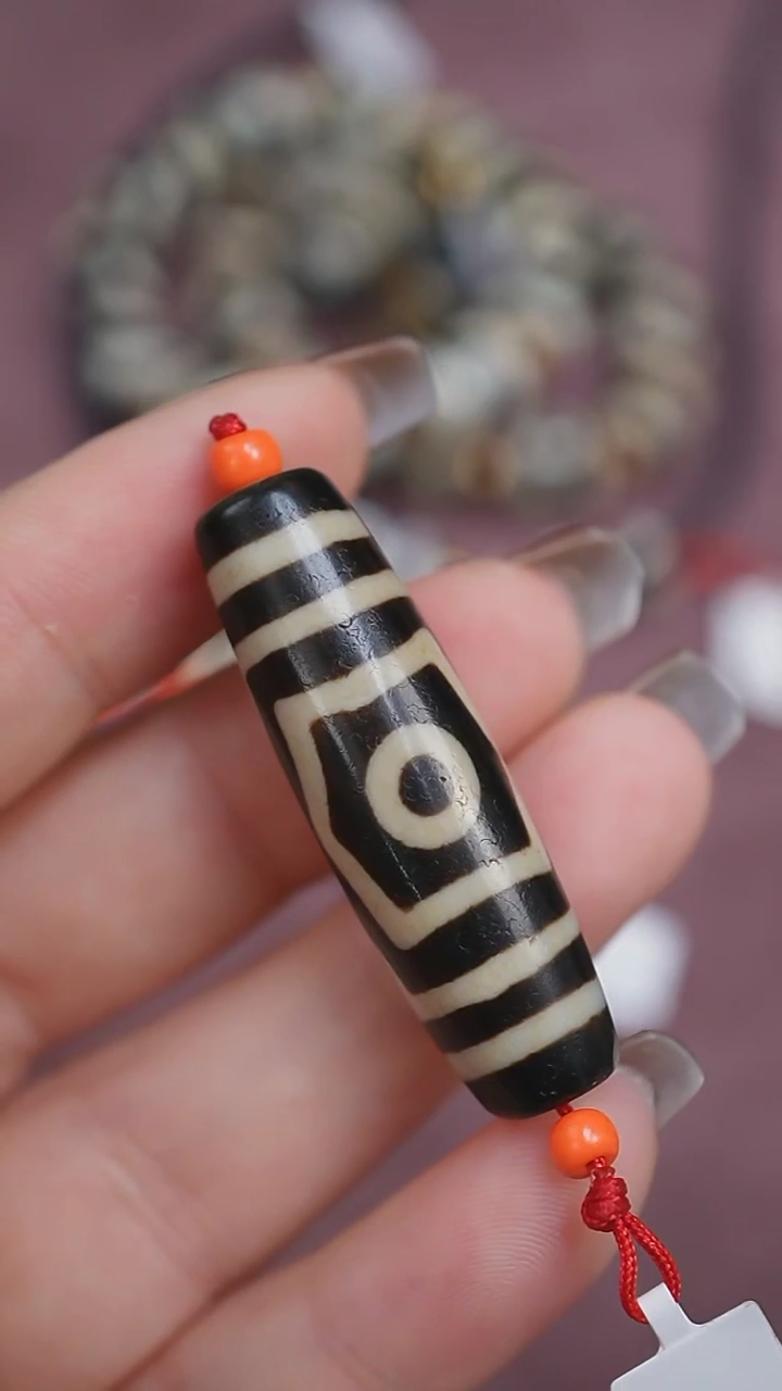 【闪购商品】玛瑙/玉髓颈饰未镶嵌蚀花玛瑙珠定制编绳