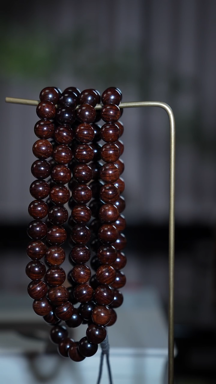 手串/手链黄花梨/降香黄檀海南黄花梨沉水老料满水波1.0/108