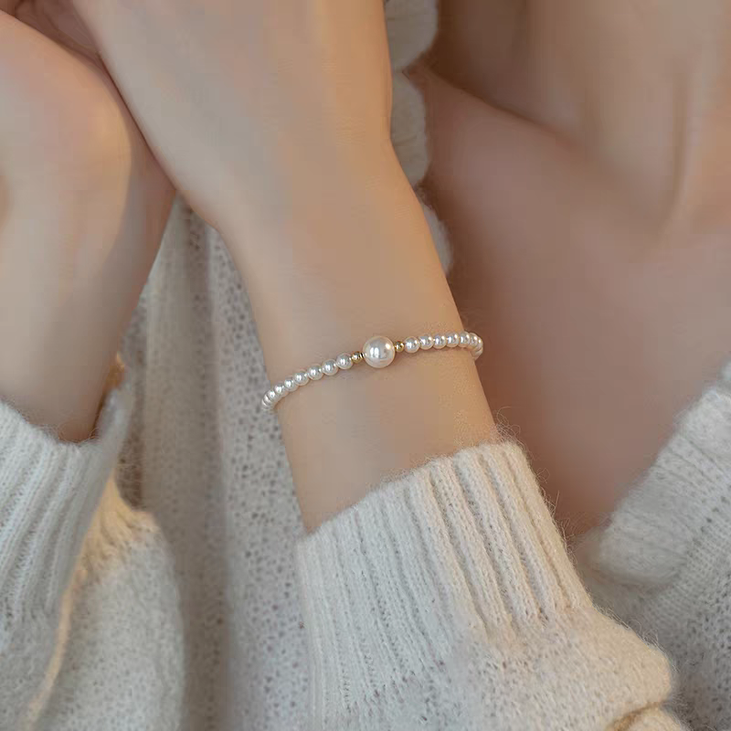 【白月】4-5mm淡水珍珠手串百搭小众简约法式时尚