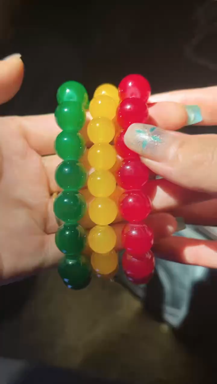 【闪购商品】【闪购商品】红黄绿手串三个