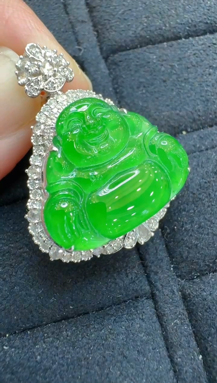 【闪购商品】翡翠吊坠(不含链)18K金镶嵌多样性团购发一件