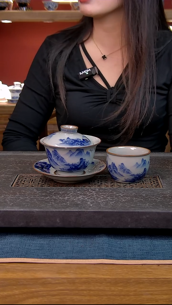 简装家用款2件套 老陶泥开片纹陶瓷茶具