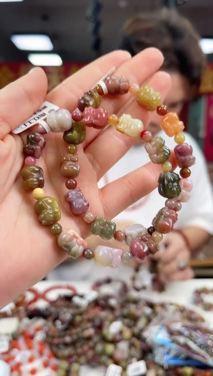 手链玛瑙未镶嵌盐源雕刻手串（多样式发其一）