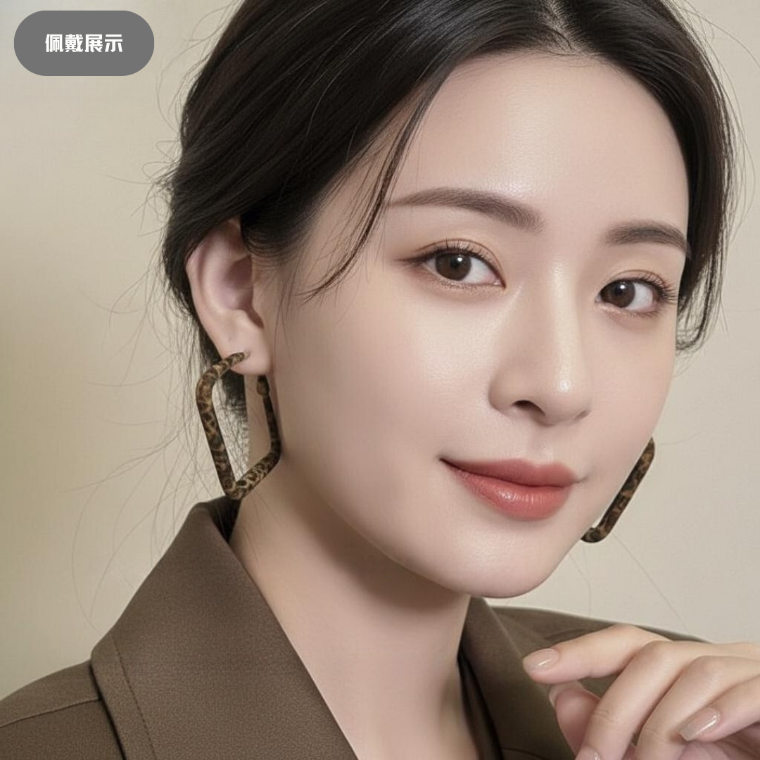 合金耳饰 爱心/水滴/铃铛几何图案朋克耳环耳圈圈圈时尚耳扣法式