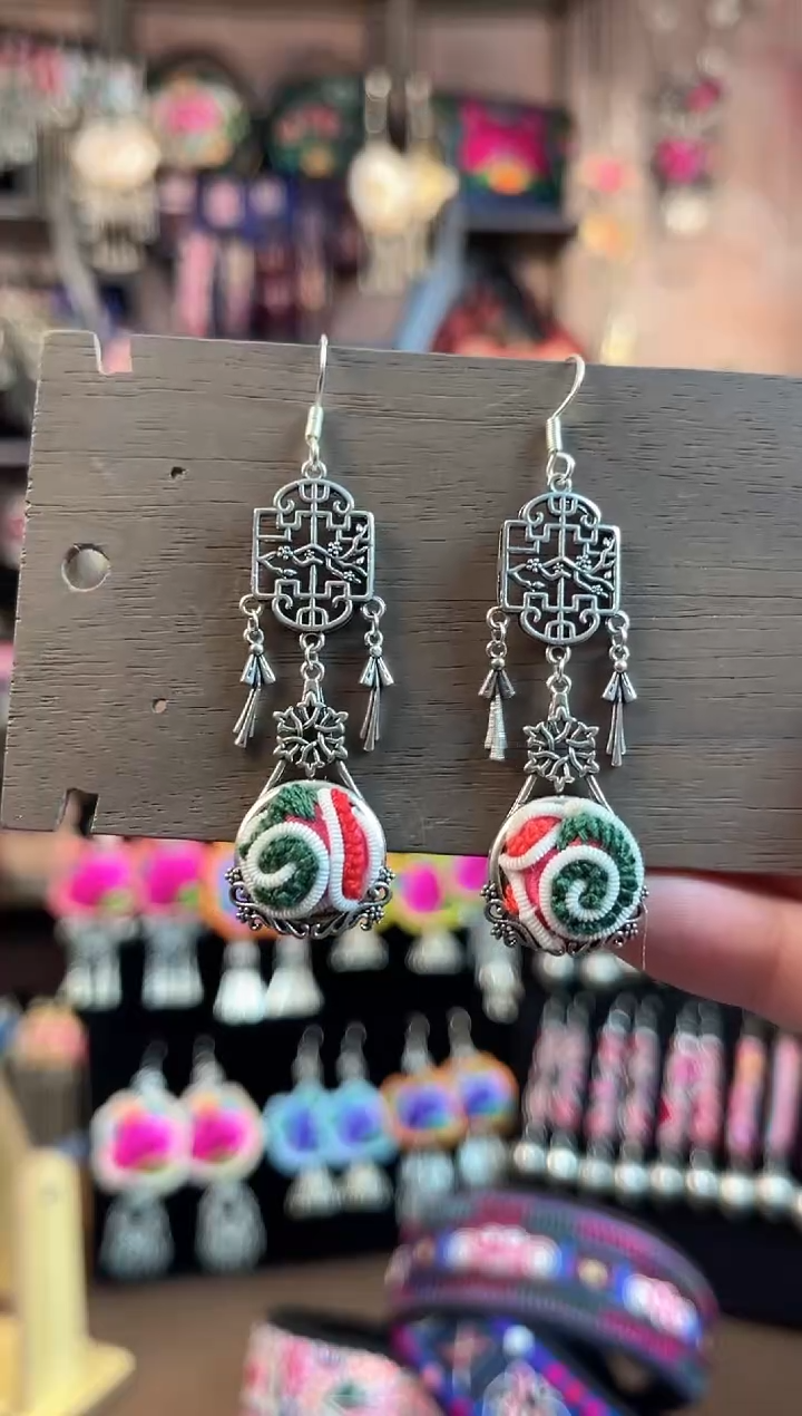 织绣 民族风手工非遗老绣饰品616