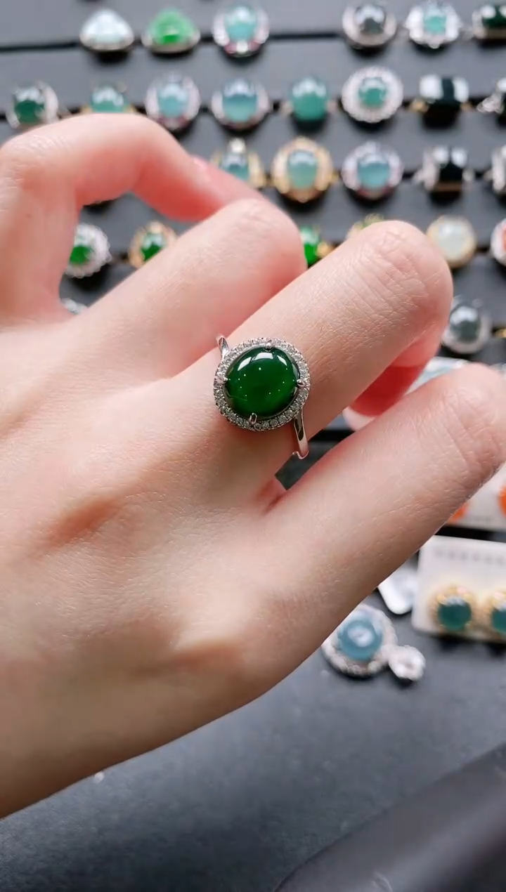 【闪购商品】翡翠戒指银S925镶嵌11111111