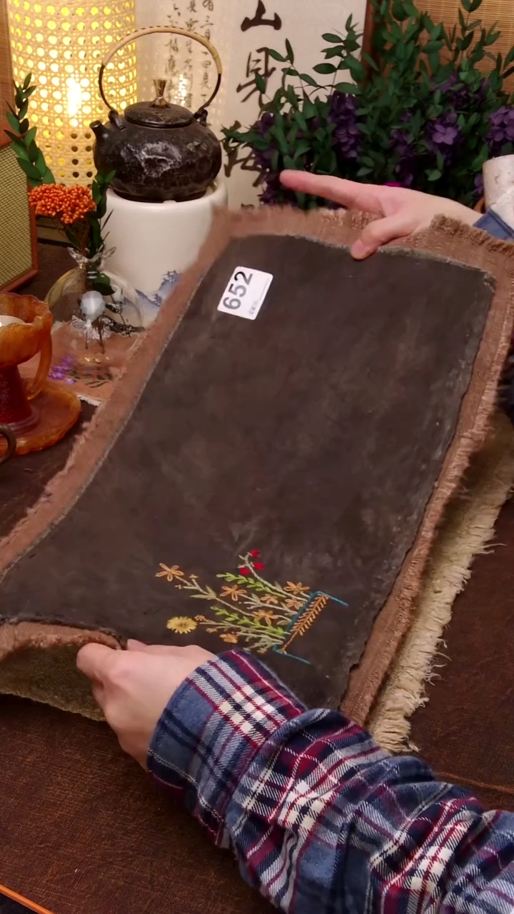  Cici手作刺子绣柿染壶垫杯垫652