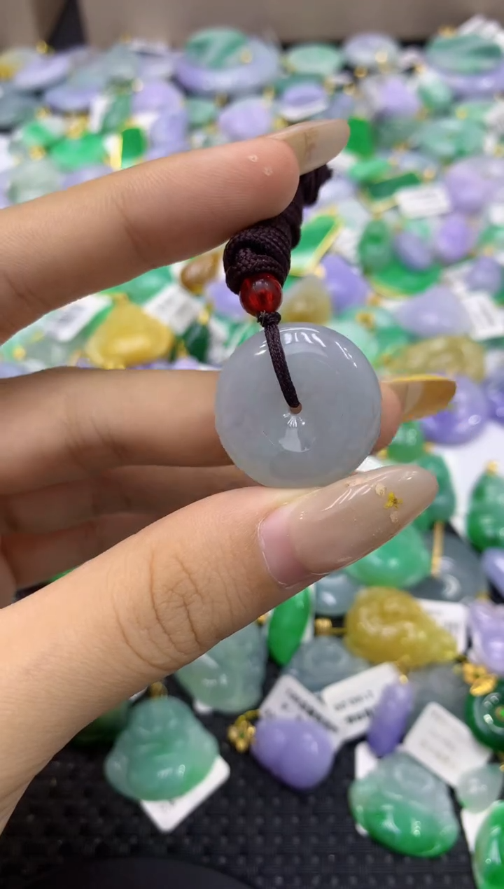 颈饰未镶嵌翡翠天然缅甸翡翠A货