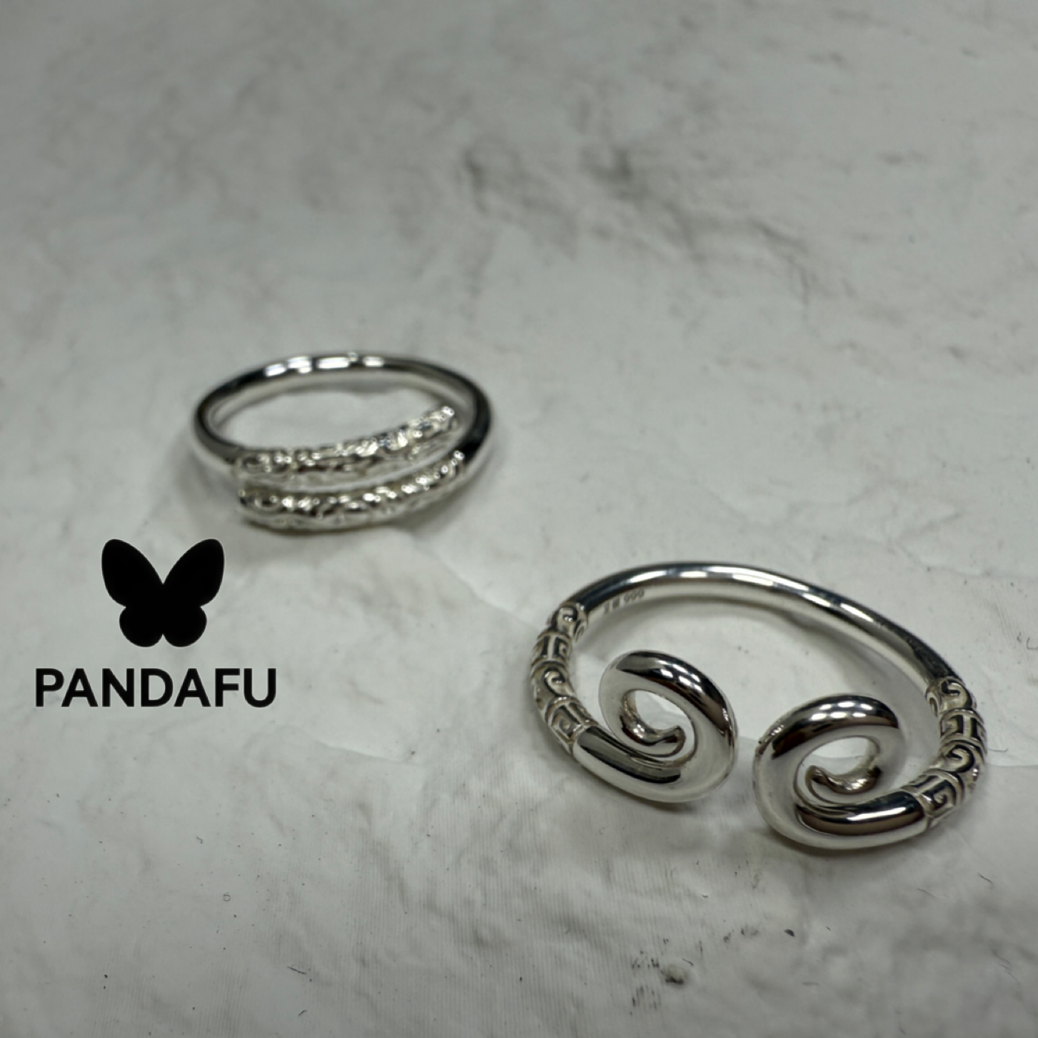 足银戒指 足银999黑悟空银戒指气质时尚简约经典光面手工银色情侣