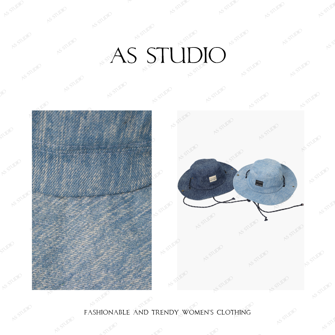 【AS登山帽】25新字母绑带休闲百搭大帽檐遮阳盆帽AC25CMZ3715