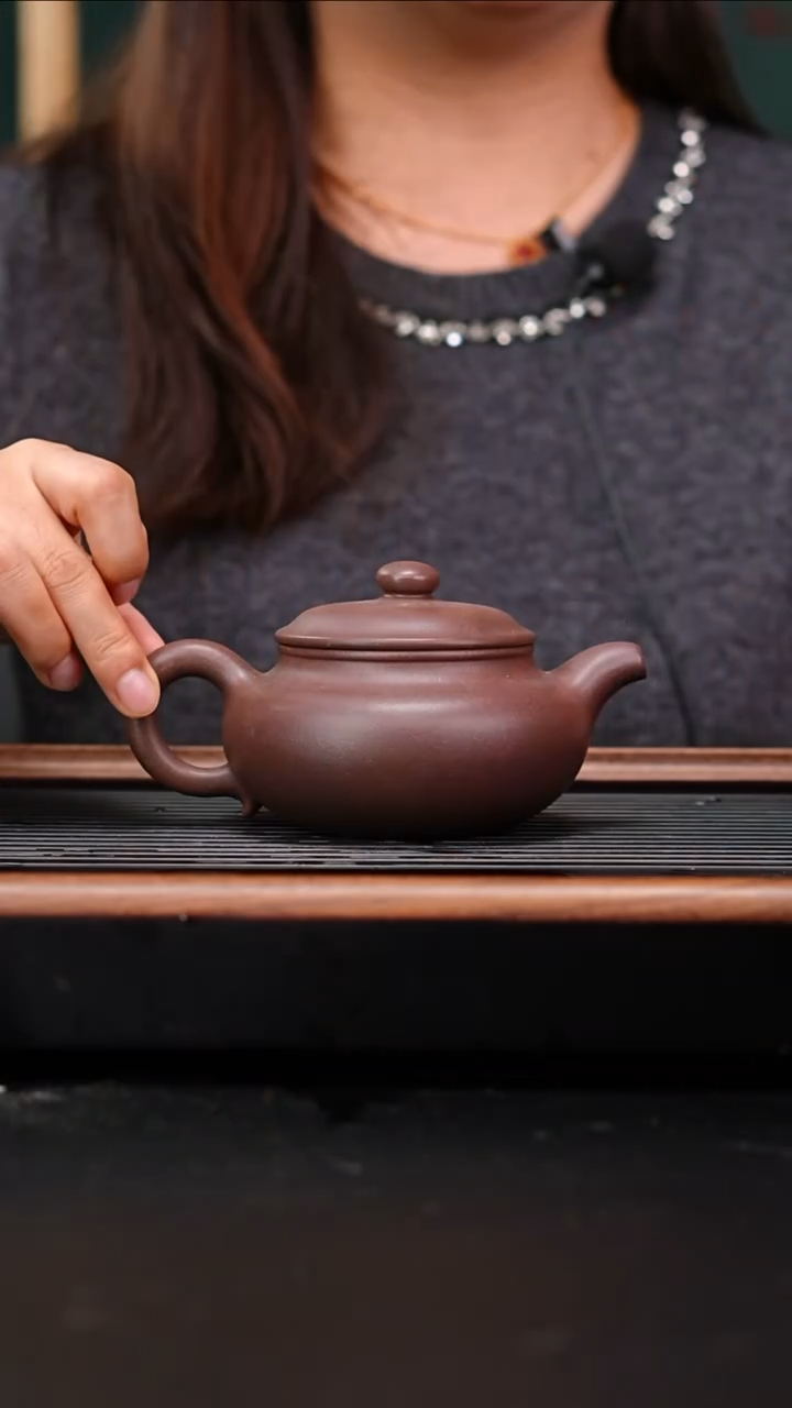 茶壶紫砂四号井底槽青仿古